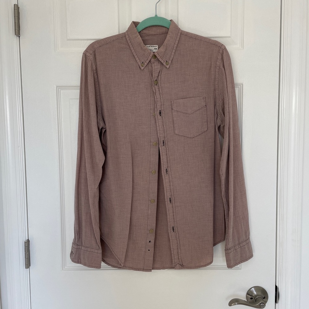 CLUB MONACO SLIM BUTTON DOWN DRESS SHIRT